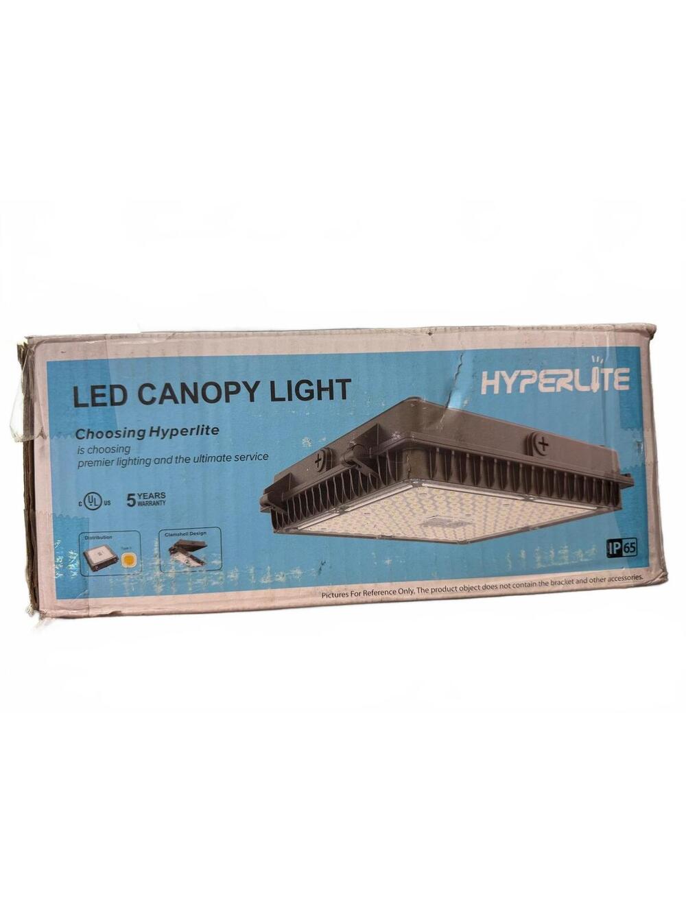 HYPERLITE 65W LED Canopy Light 8450LM 5000K Type V IP65 Commercial